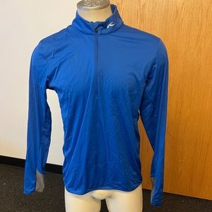 Kjus Men's Dorian Half-Zip - Blue/Grey - Size Medium